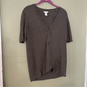 J. Jill caraway linen blend cardigan tunic top